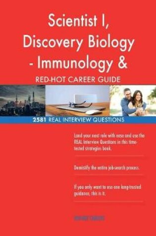 Cover of Scientist I, Discovery Biology - Immunology & Inflammation RED-HOT Career; 2581