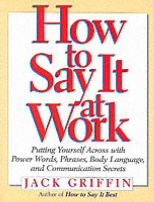 Book cover for How to Say it at Work