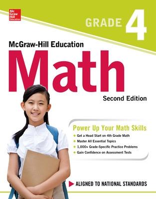 Book cover for McGraw-Hill Education Math Grade 4, Second Edition