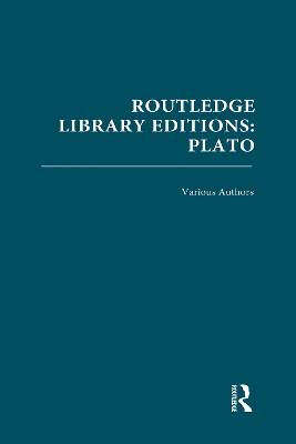 Cover of Routledge Library Editions: Plato