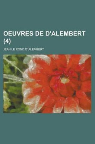 Cover of Oeuvres de D'Alembert (4)