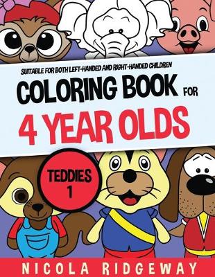Cover of Coloring Book for 4 year olds (Teddies 1)