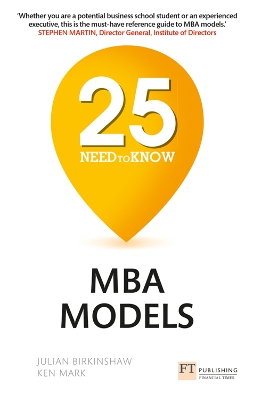 Book cover for 25 Need-to-Know MBA Models