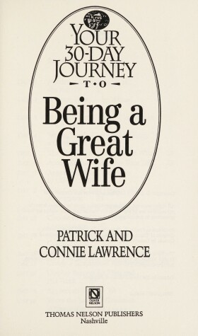 Book cover for Your 30-Day Journey to Being a Great Wife