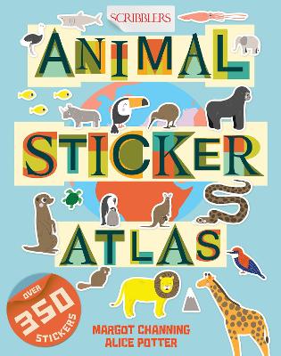 Book cover for Scribblers Animal Sticker Atlas