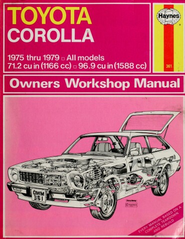 Book cover for Toyota Corolla 1975-80 Owner's Workshop Manual