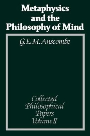 Cover of Metaphysics and the Philosophy of Mind