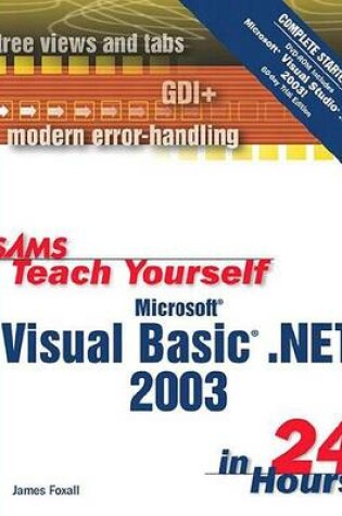 Cover of Sams Teach Yourself Microsoft Visual Basic .Net 2003 in 24 Hours