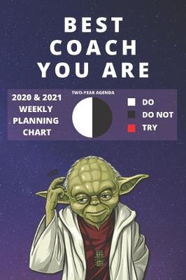 Book cover for 2020 & 2021 Two-Year Weekly Planner For Best Coach Gift - Funny Yoda Quote Appointment Book - Two Year Agenda Notebook