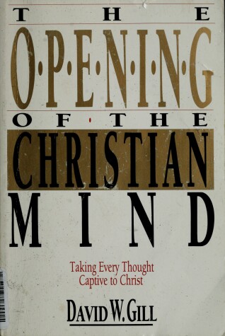 Book cover for The Opening of the Christian Mind