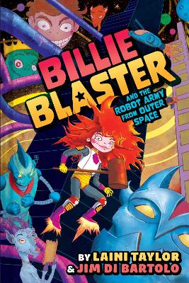 Book cover for Billie Blaster and the Robot Army from Outer Space