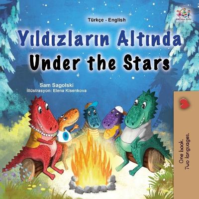 Book cover for Under the Stars (Turkish English Bilingual Kids Book)