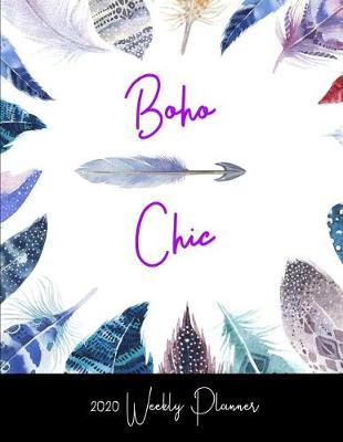 Book cover for Boho Chic 2020 Weekly Planner
