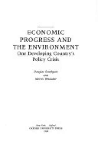 Cover of Economic Progress and the Environment