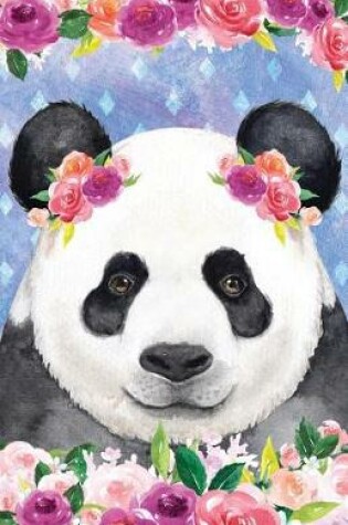 Cover of Bullet Journal for Animal Lovers Cute Panda in Flowers