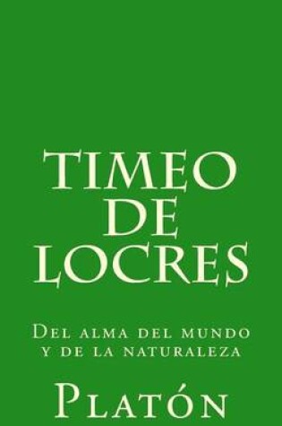 Cover of Timeo de Locres