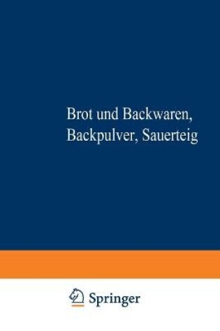 Cover of Brot und Backwaren Backpulver Sauerteig