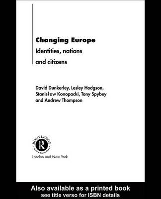 Book cover for Changing Europe