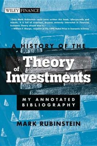 Cover of A History of the Theory of Investments
