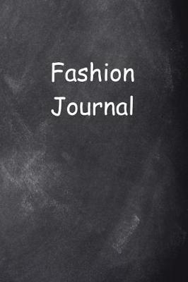 Book cover for Fashion Journal Chalkboard Design