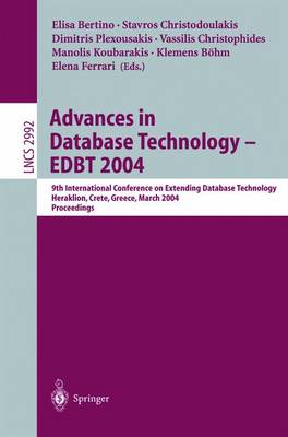 Book cover for Advances in Database Technology - Edbt 2004