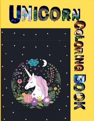 Book cover for Unicorn Coloring Book