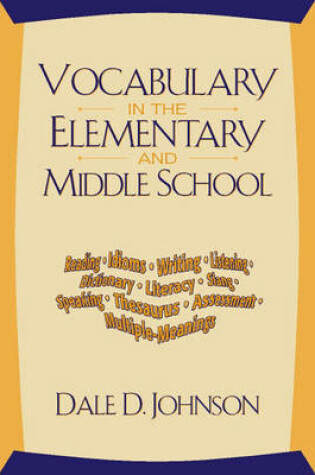 Cover of Vocabulary in the Elementary and Middle School