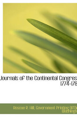 Cover of Journals of the Continental Congress, 1774-1789