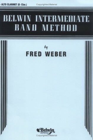 Cover of Belwin Intermediate Band Method