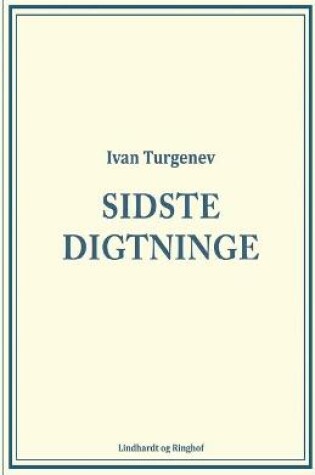 Cover of Sidste Digtninge