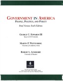 Book cover for Government in America, Brief