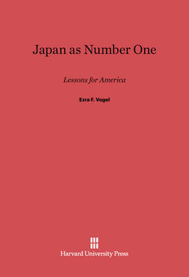 Book cover for Japan as Number One