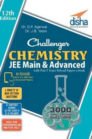 Cover of Challenger Chemistry for JEE Main & Advanced with past 5 years Solved Papers ebook (12th edition)