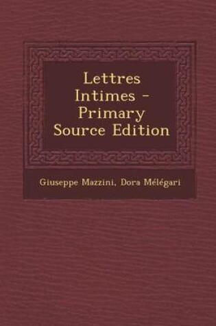 Cover of Lettres Intimes