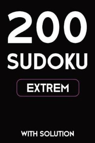 Cover of 200 Sudoku extrem with solution