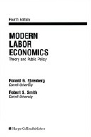 Cover of Modern Labour Economics