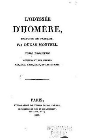 Cover of L'Odyssee d'Homere
