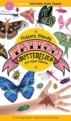 Book cover for Fluttery, Friendly Tattoo Butterflies and Other Insects