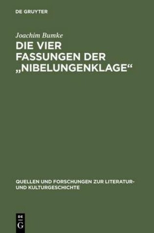 Cover of Die Vier Fassungen Der Nibelungenklage