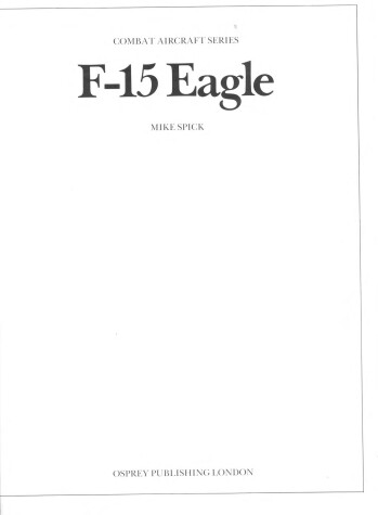 Book cover for F-15 Eagle