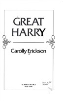 Book cover for Great Harry