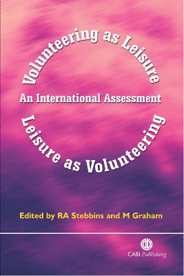 Book cover for Volunteering as Leisure/Leisure as Volunteering