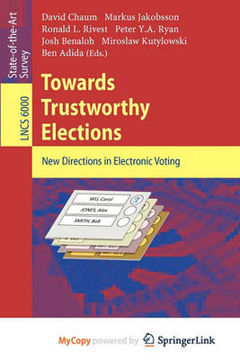 Book cover for Towards Trustworthy Elections