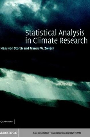 Cover of Statistical Analysis in Climate Research