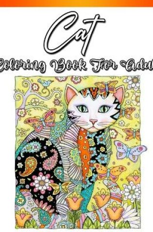 Cover of Cat Coloring Book for Adults