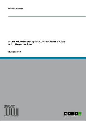 Book cover for Internationalisierung Der Commerzbank - Fokus Mikrofinanzbanken