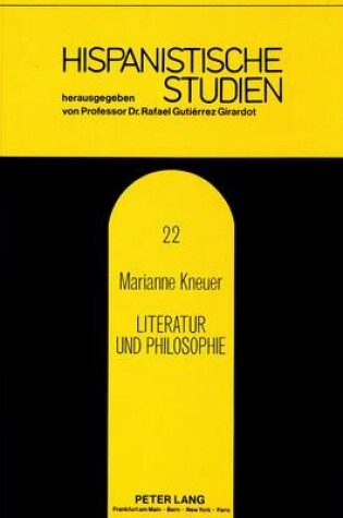 Cover of Literatur Und Philosophie