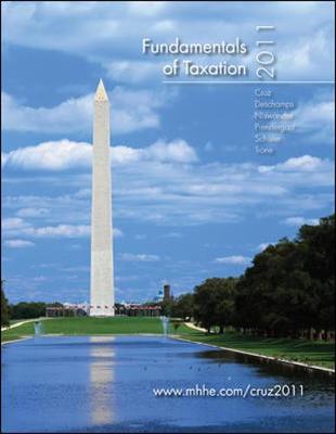 Book cover for Fundamentals of Taxation, 2011 with Tax Act Software