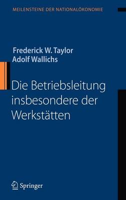 Cover of Die Betriebsleitung insbesondere der Werkstätten