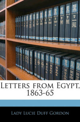 Cover of Letters from Egypt, 1863-65